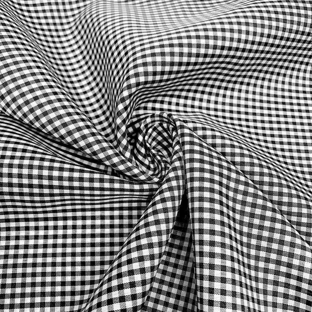 1/16 Inch Gingham Check Polyester Cotton Poplin - Image 2