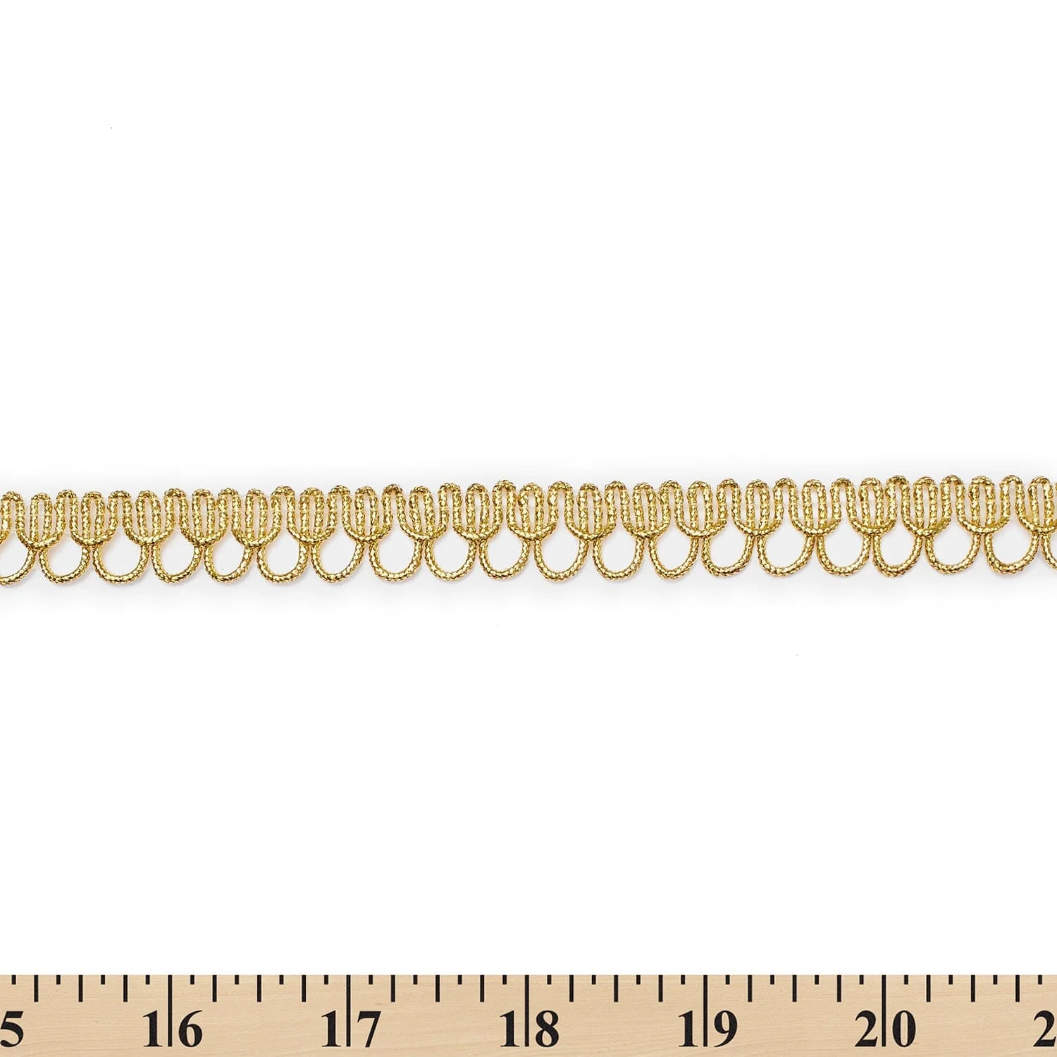 1/2 Inch Fancy Loop Corded Metallic Trim (25 Yards) - Image 7