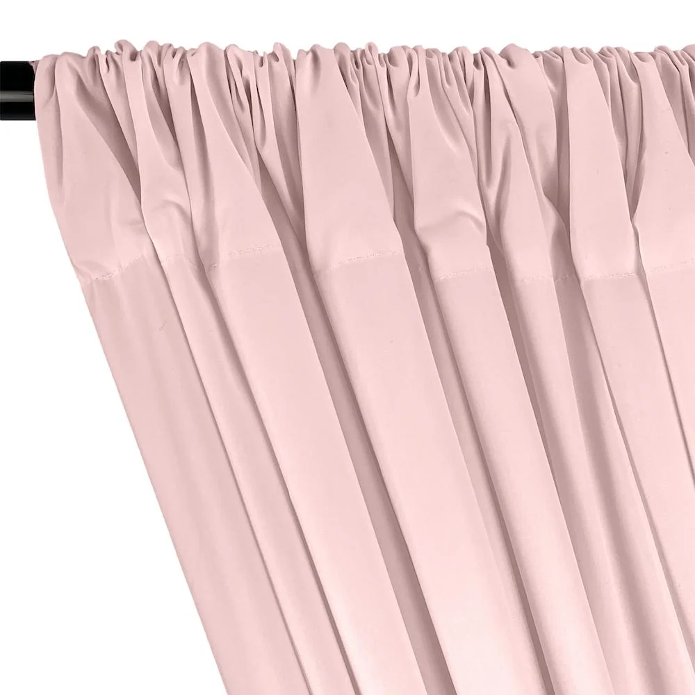 100% Cotton Broadcloth Rod Pocket Curtains - Pink - Image 2