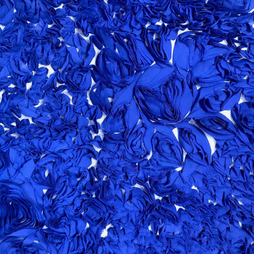 Abstract Daisy Ruffle Georgette on Mesh - Image 8