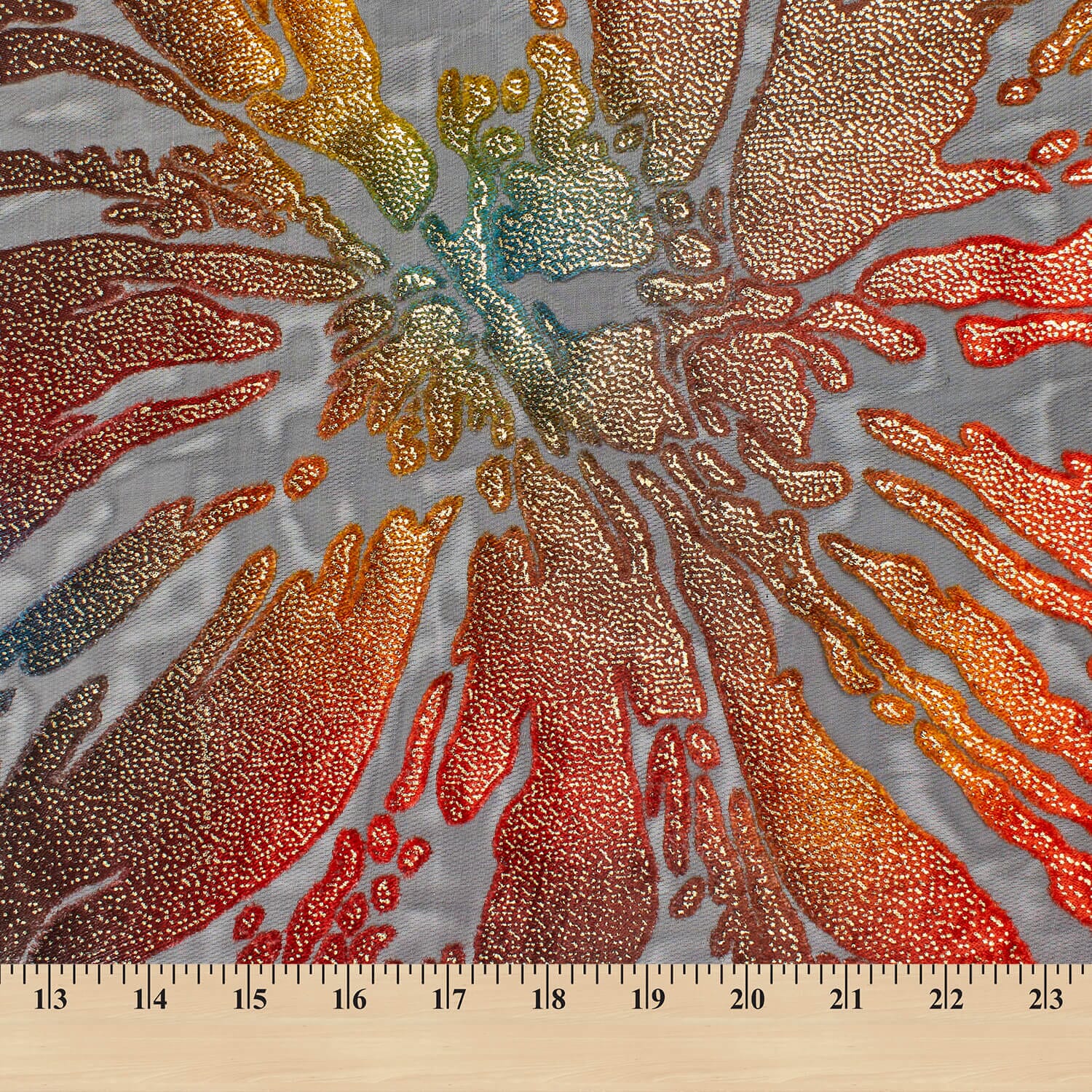 Abstract Metallic Embroidered Chiffon Jacquard - Image 13