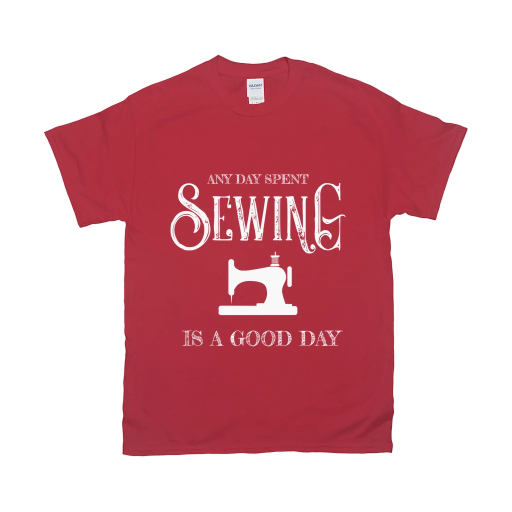 Any Day Spent Sewing Is A Good Day Tee - Image 4