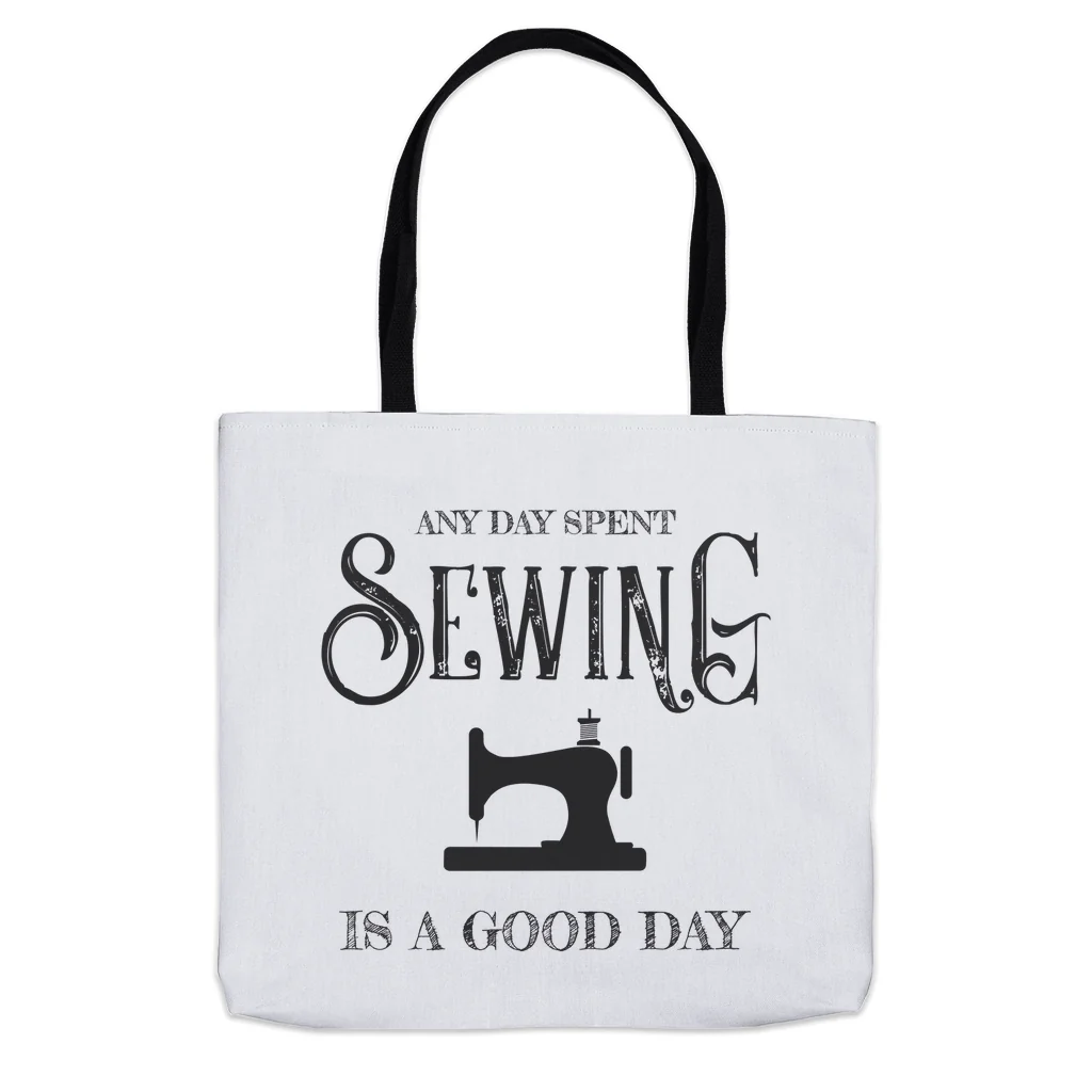 Any Day Spent Sewing Is A Good Day Tote Bag - Image 2