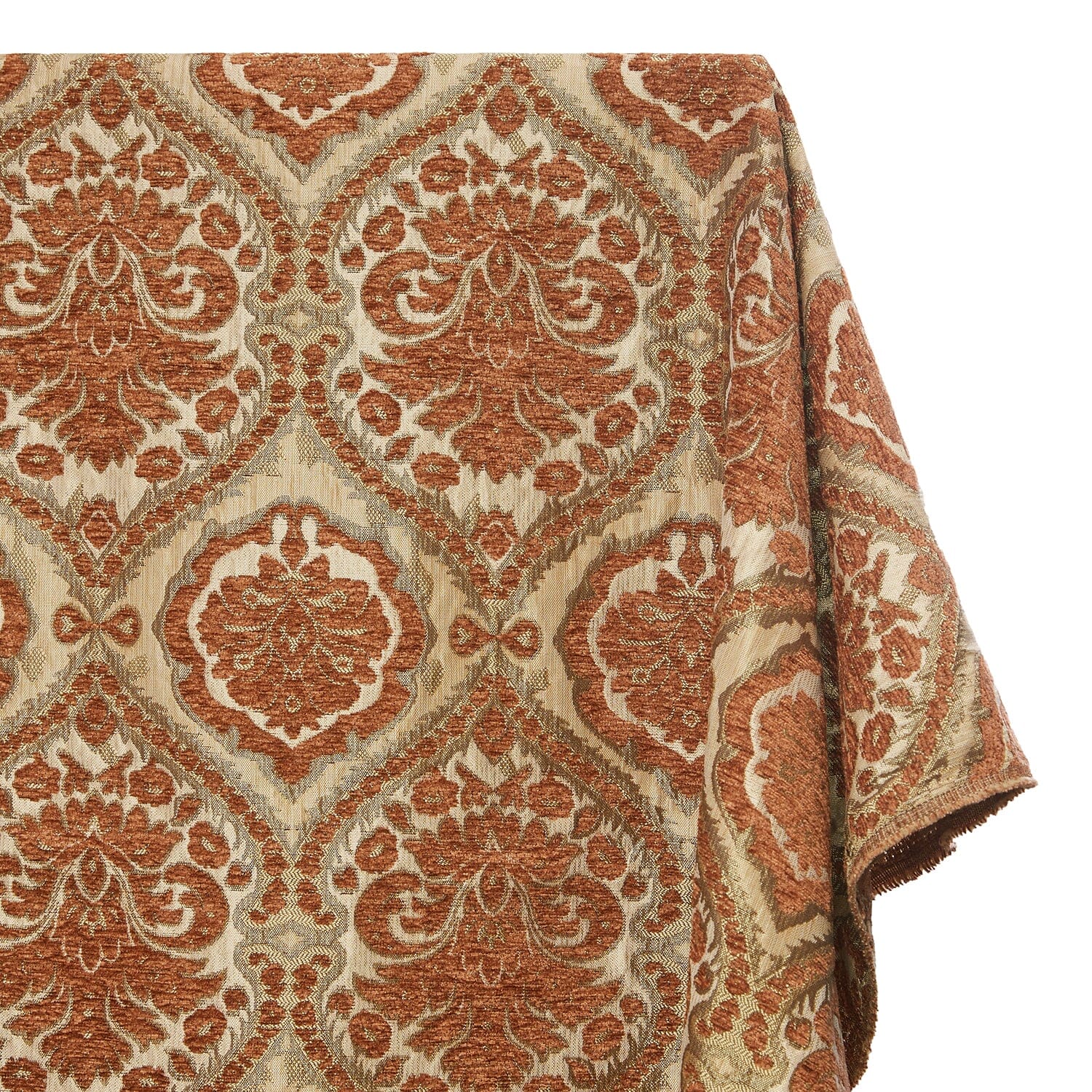 Baroque Floral Two Tone Polyester Chenille Damask Jacquard - Image 2