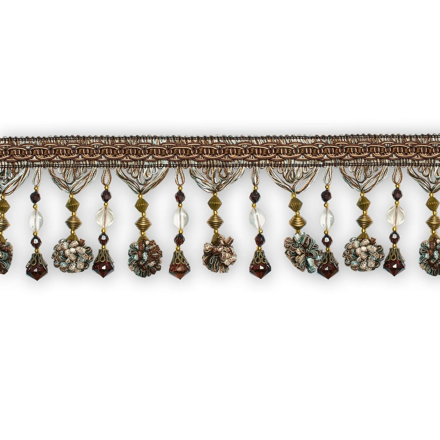 Beaded Pom Ball Tassel Fringe Trim - Image 17