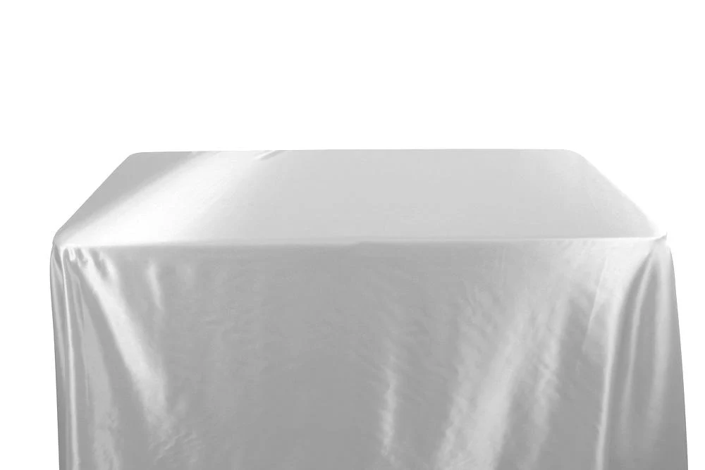 Bridal Satin Banquet Rectangular Table Covers - 8 Feet - Image 2