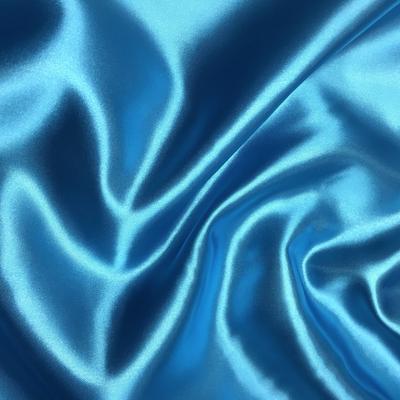 Bridal Satin Rod Pocket Curtains - Turquoise - Image 3