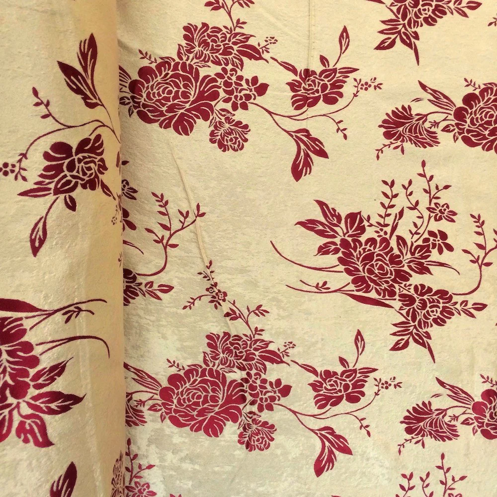 Burgundy Brushed Jacquard (910-5)