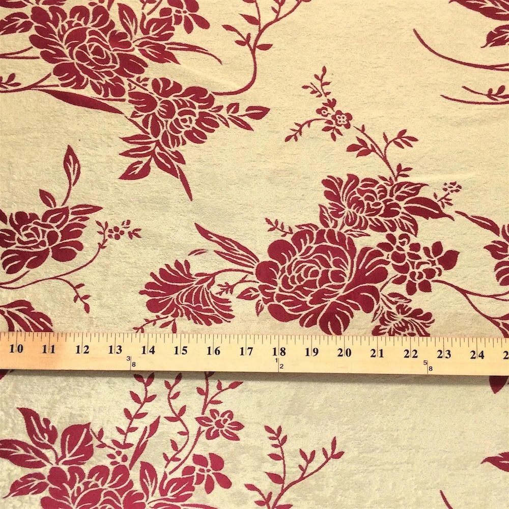 Burgundy Brushed Jacquard (910-5) - Image 2