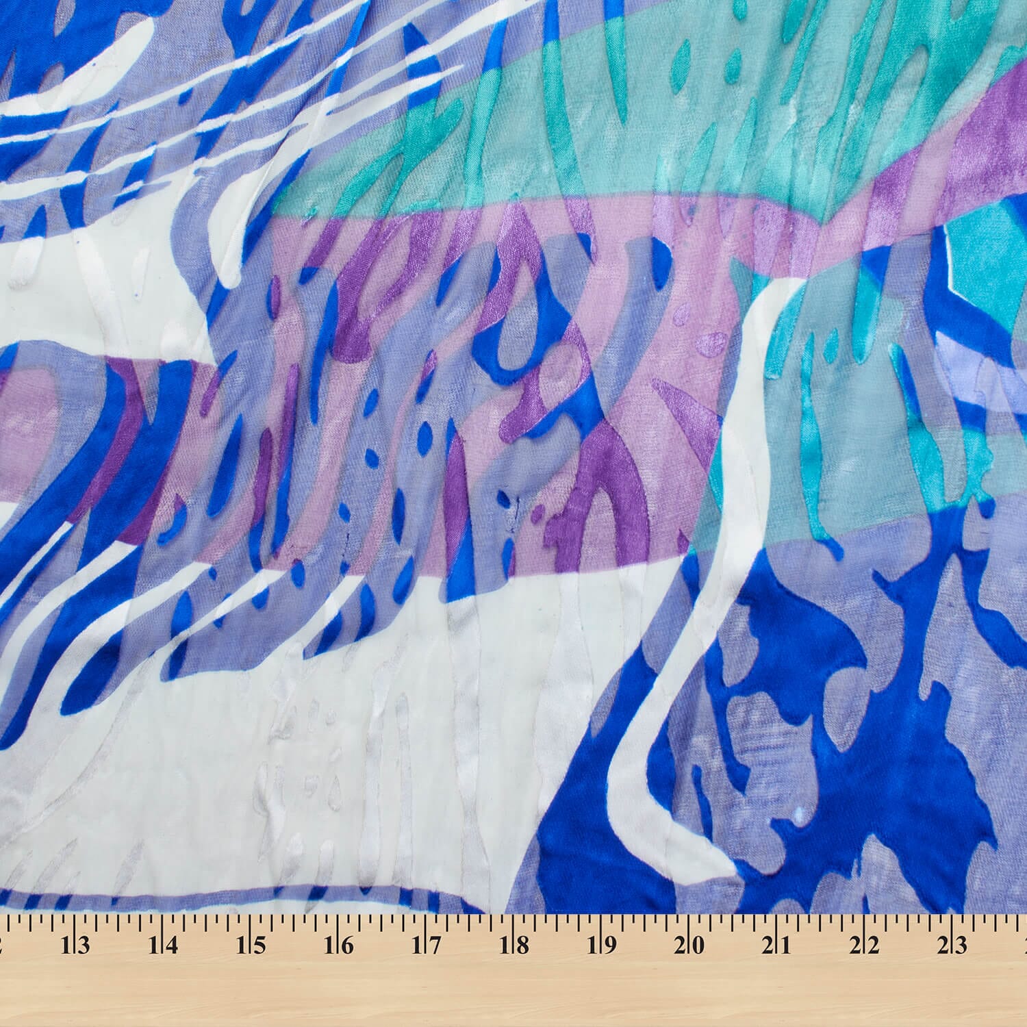 Burnout Printed Silk Chiffon - Image 3