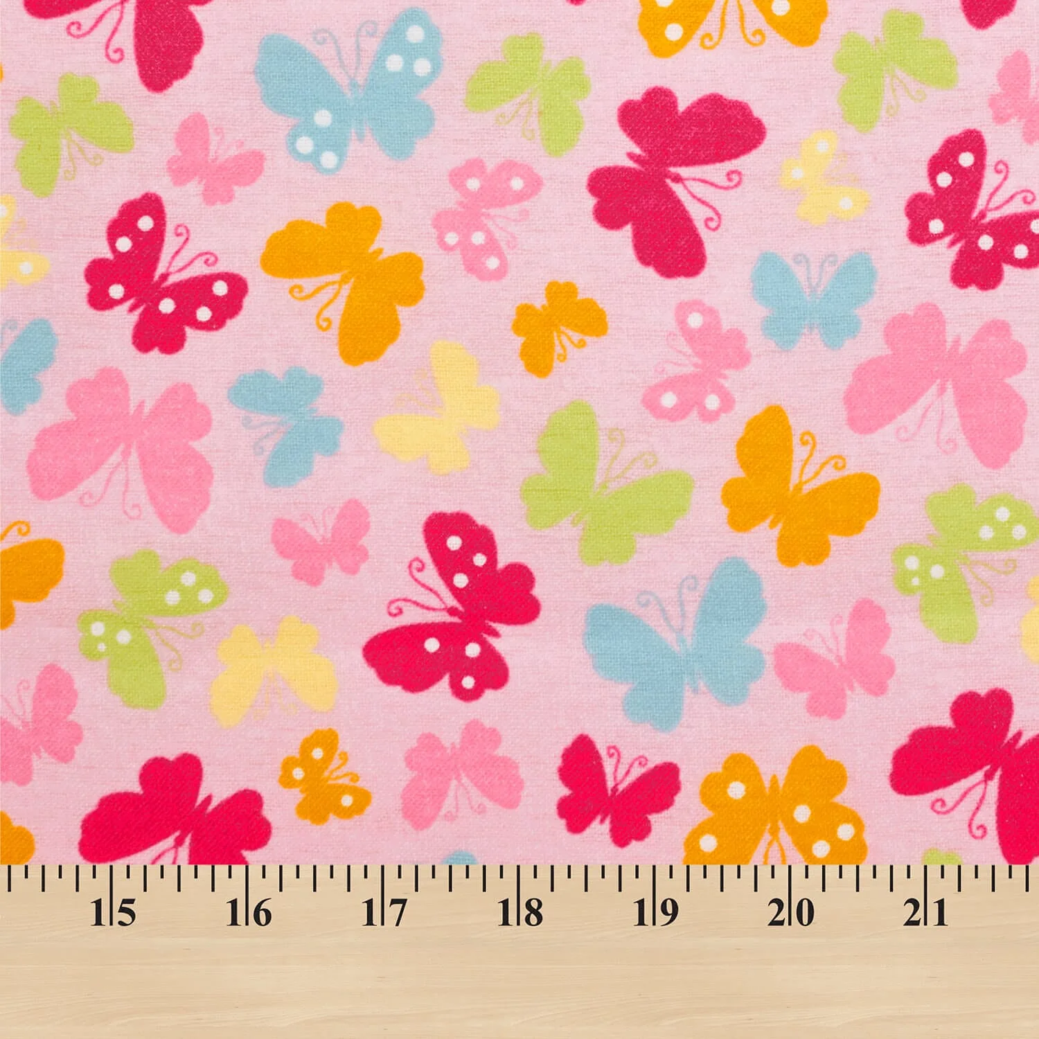 Butterfly Printed Cotton Flannel - Image 4