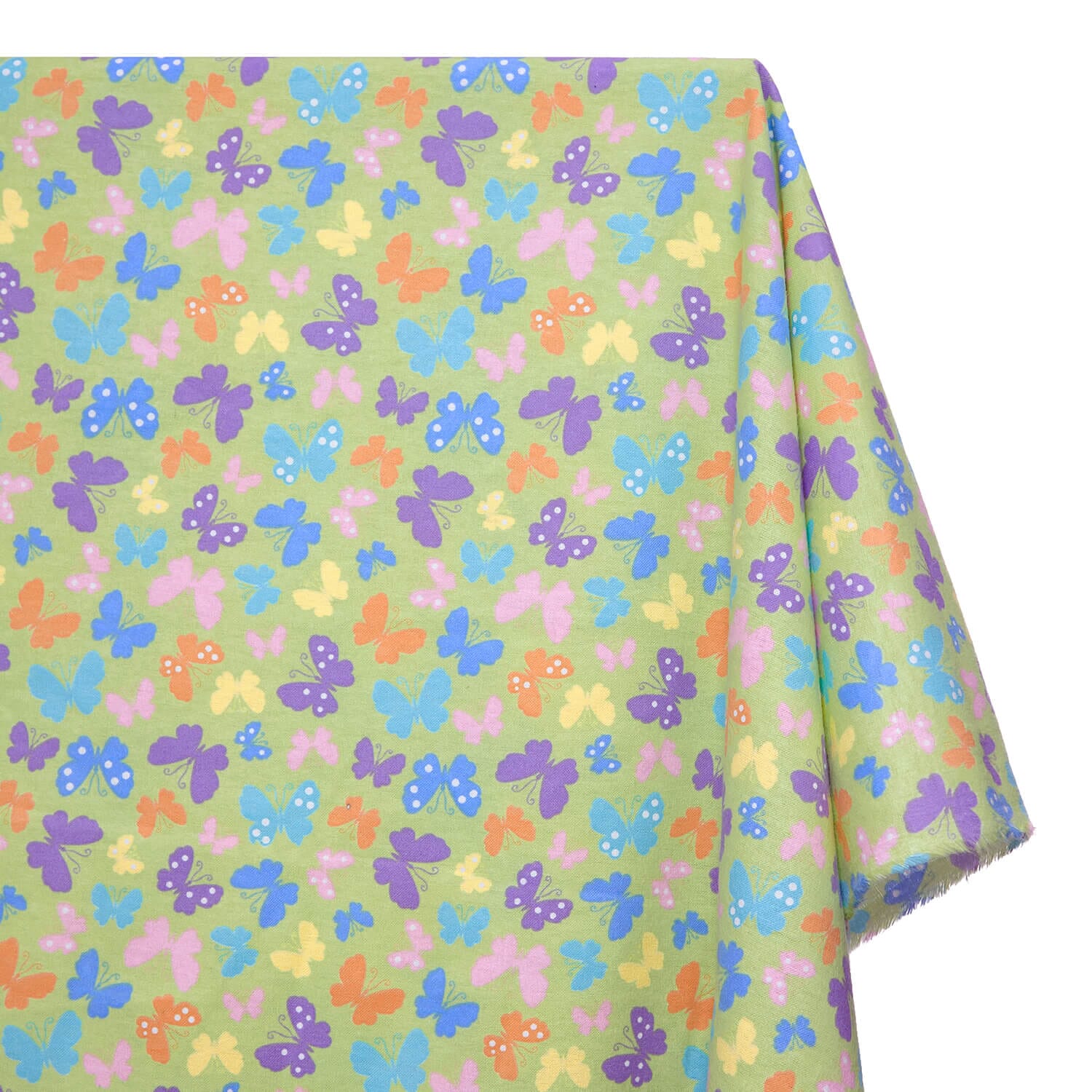 Butterfly Printed Cotton Flannel - Image 5