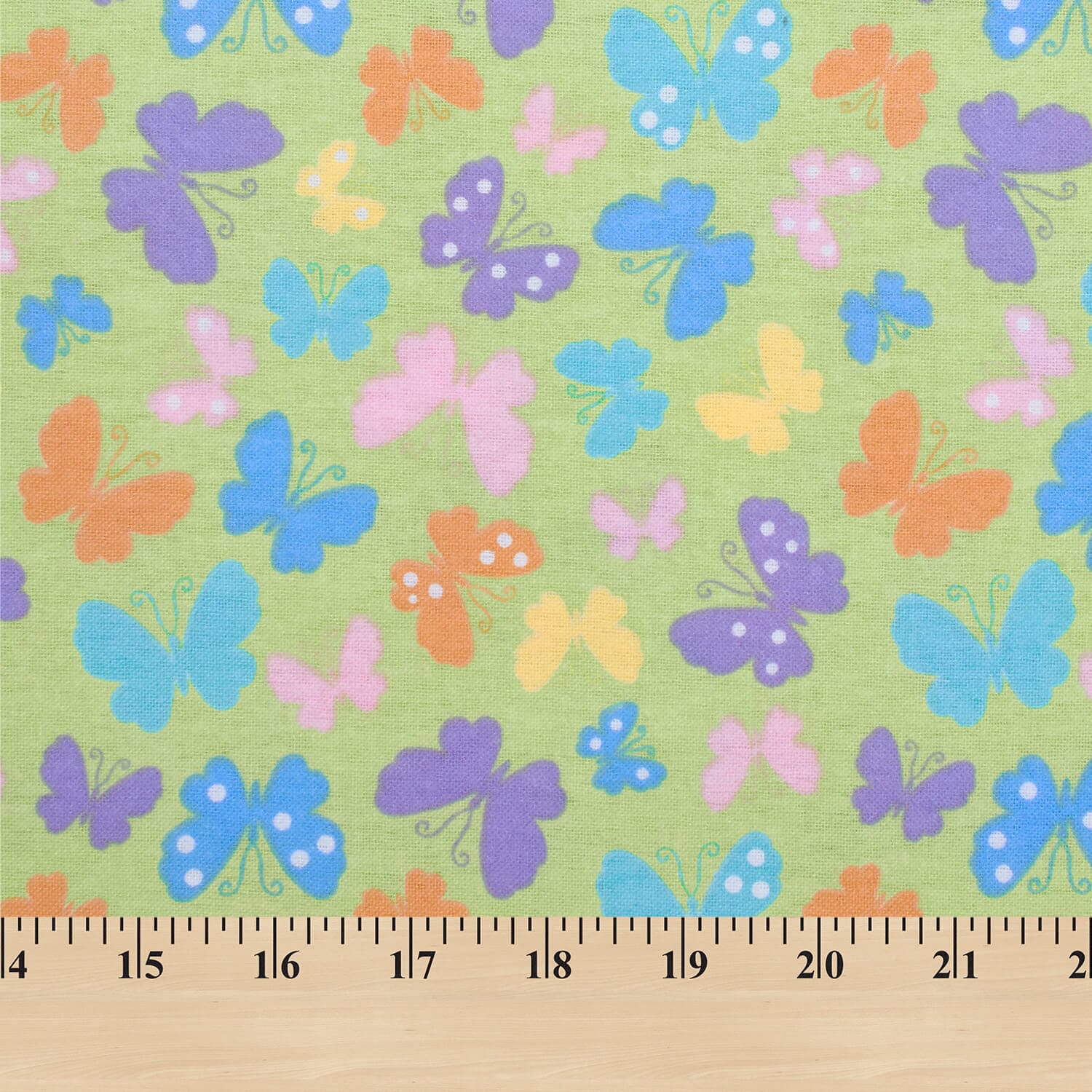 Butterfly Printed Cotton Flannel - Image 7