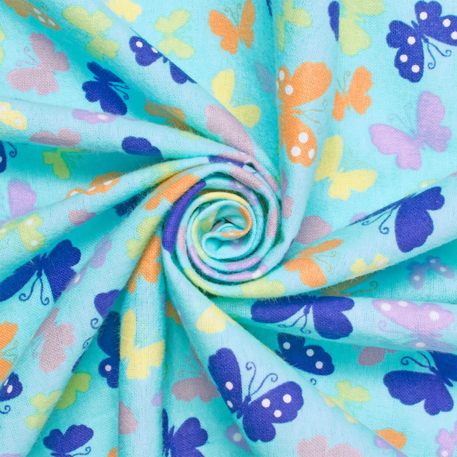 Butterfly Printed Cotton Flannel - Image 9