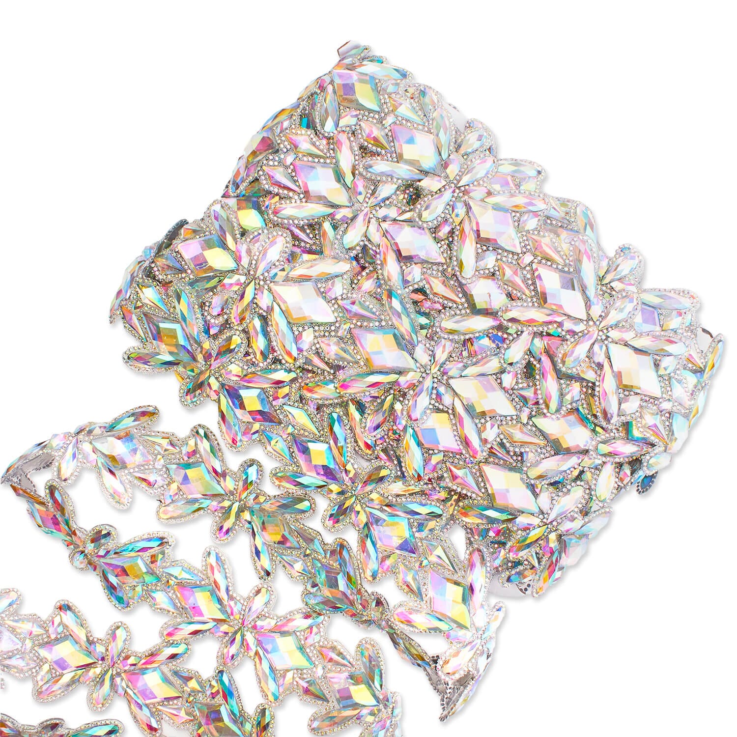 Butterfly Resin Rhinestone Iron On Trim - Image 3