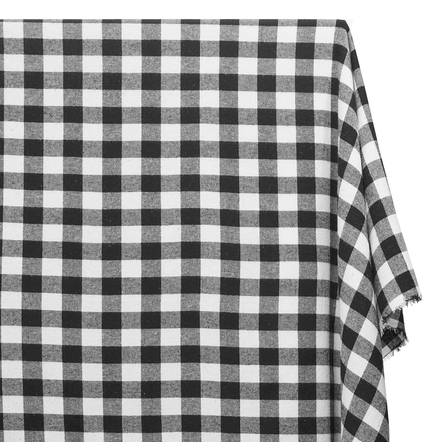 Charley Gingham Buffalo 1 Inch Check Plaid Brushed Cotton Flannel - Image 2