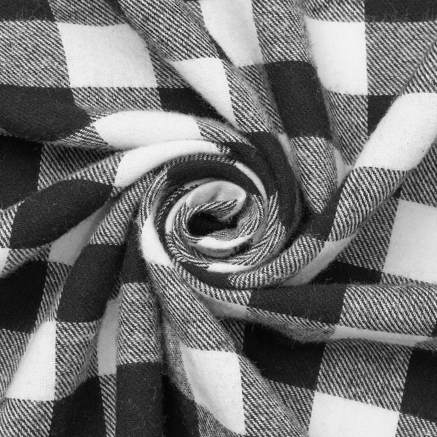 Charley Gingham Buffalo 1 Inch Check Plaid Brushed Cotton Flannel - Image 3