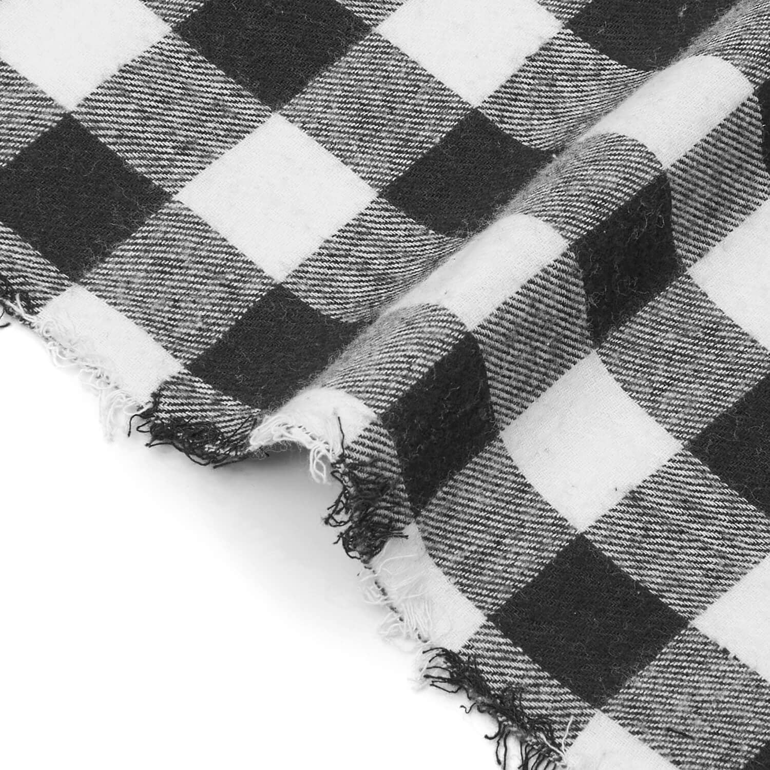Charley Gingham Buffalo 1 Inch Check Plaid Brushed Cotton Flannel - Image 4