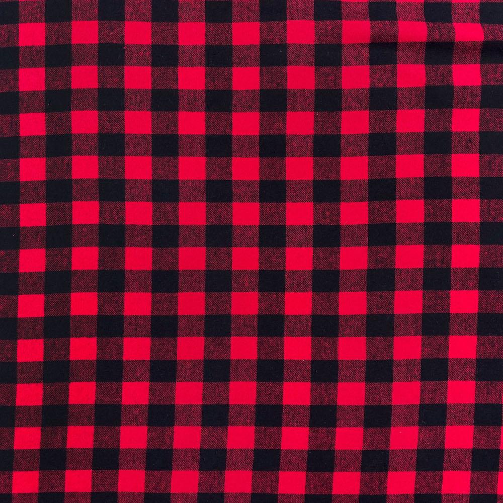 Charley Gingham Buffalo 1 Inch Check Plaid Brushed Cotton Flannel - Image 6