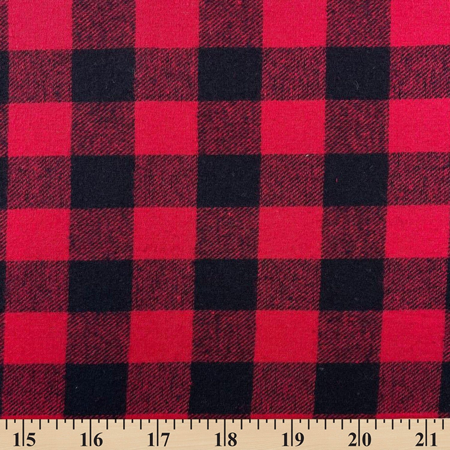 Charley Gingham Buffalo 1 Inch Check Plaid Brushed Cotton Flannel - Image 8