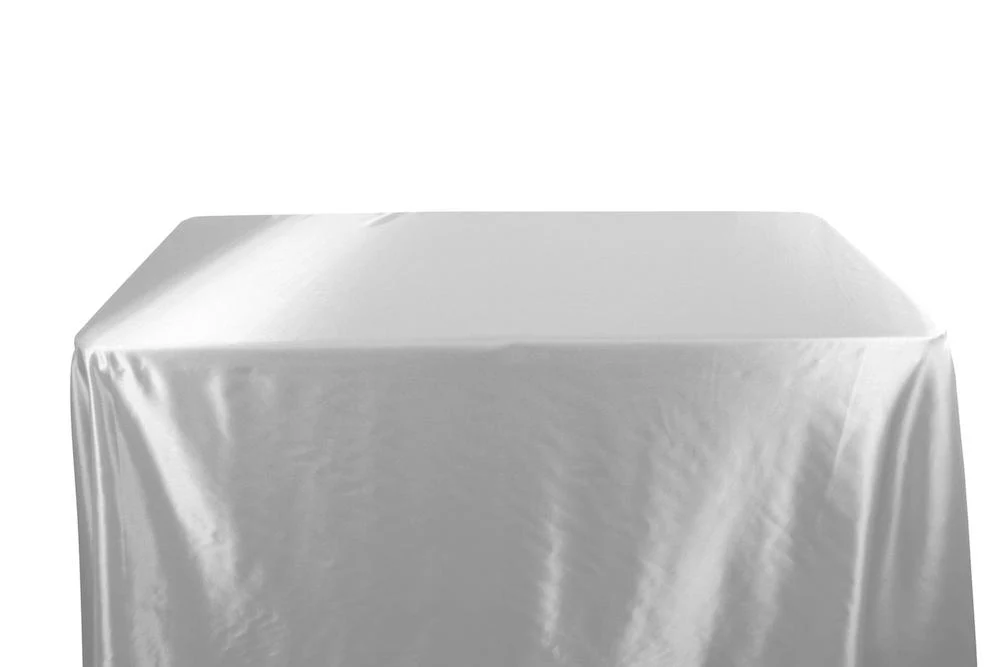 Charmeuse Satin Banquet Rectangular Table Covers - 6 Feet - Image 2