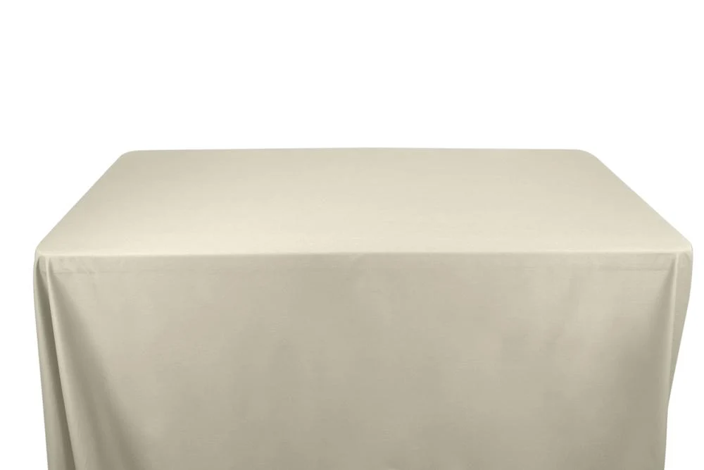 100% Cotton Broadcloth Banquet Rectangular Table Covers - 6 Feet - Image 2