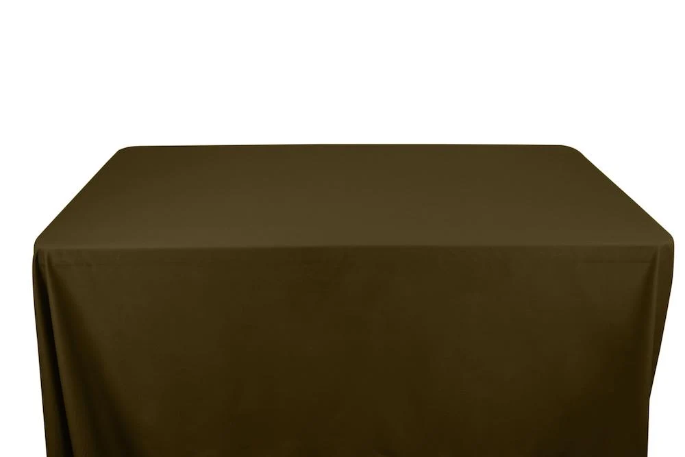Cotton Polyester Broadcloth Banquet Rectangular Table Covers - 6 Feet - Image 17