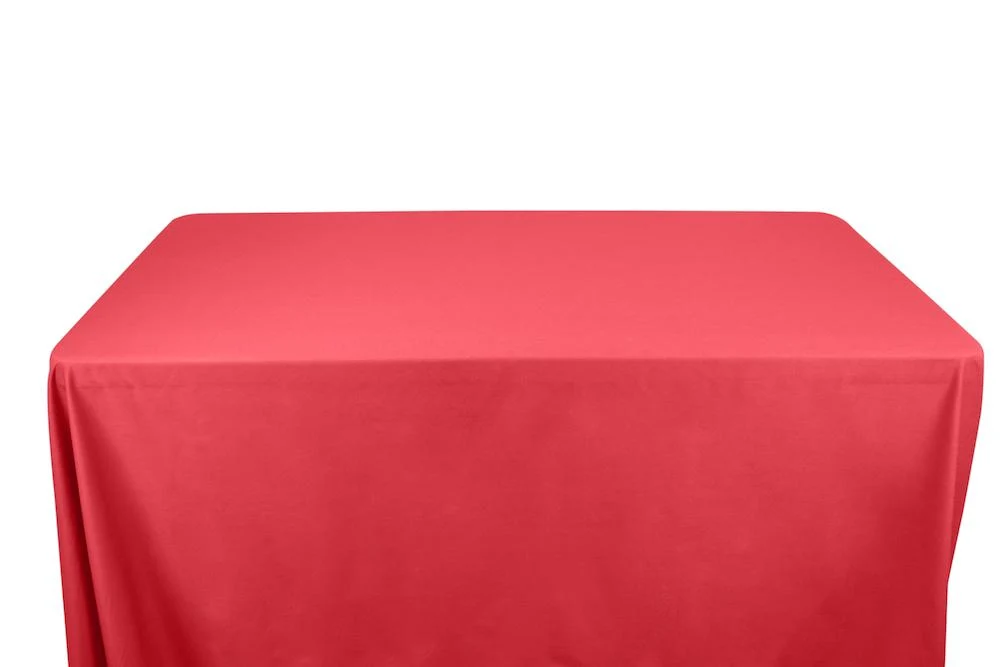 Cotton Polyester Broadcloth Banquet Rectangular Table Covers - 6 Feet - Image 25