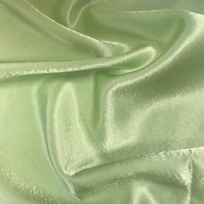 Crepe Back Satin Rod Pocket Curtains - Light Lime Green - Image 3