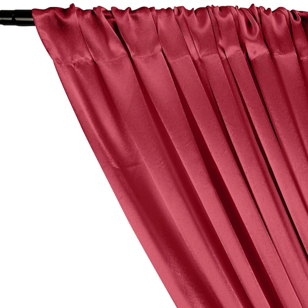 Crepe Back Satin Rod Pocket Curtains - Neon Fuchsia - Image 2