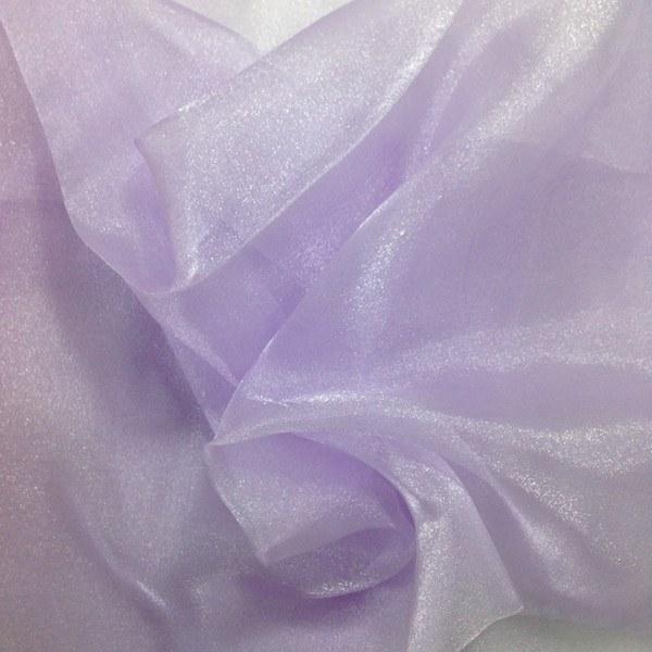 Crystal Organza Rod Pocket Curtains - Lavender - Image 3