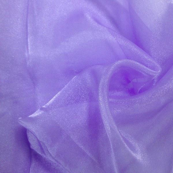 Crystal Organza Rod Pocket Curtains - Lilac - Image 3