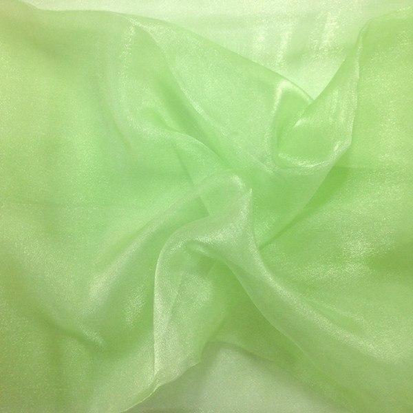 Crystal Organza Rod Pocket Curtains - Mint - Image 3