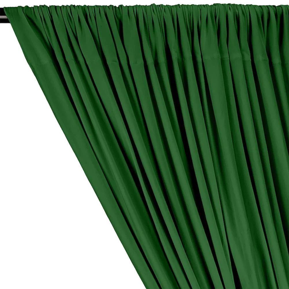 DTY Double-Sided Brushed Rod Pocket Curtains - Kelly Green - Image 2