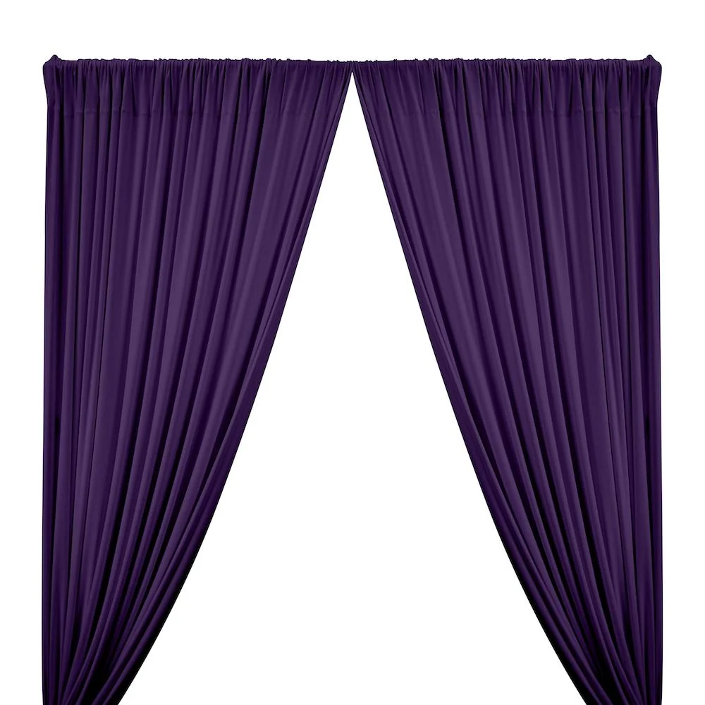DTY Double-Sided Brushed Rod Pocket Curtains - Purple