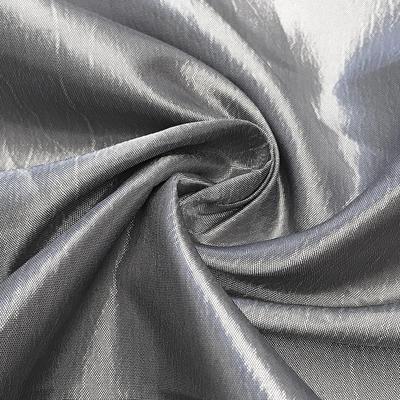 Extra Wide Nylon Taffeta Rod Pocket Curtains - Silver - Image 3