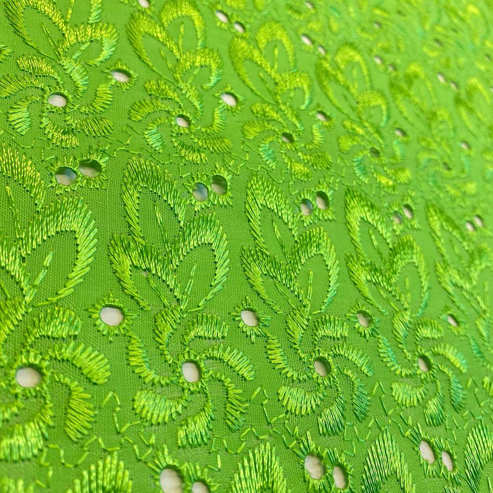 Eyelet Floral Embroidery Fabric - Image 24