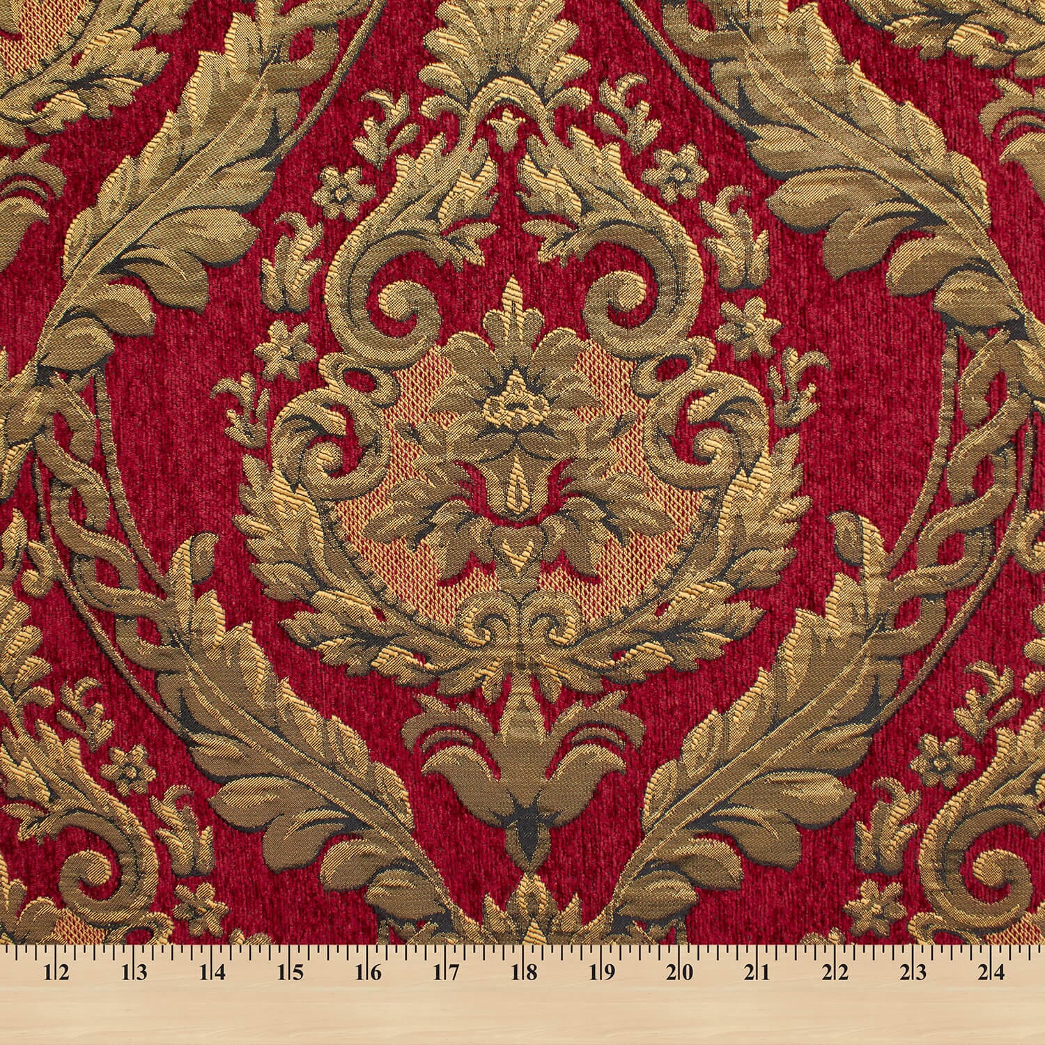 Floral Bloom Two Tone Polyester Rayon Chenille Damask Jacquard - Image 13
