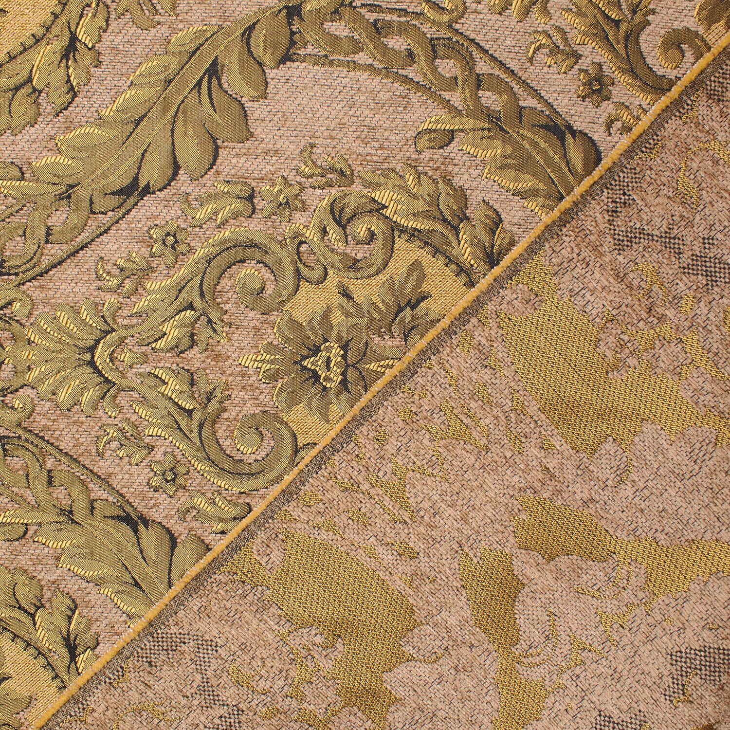 Floral Bloom Two Tone Polyester Rayon Chenille Damask Jacquard - Image 4