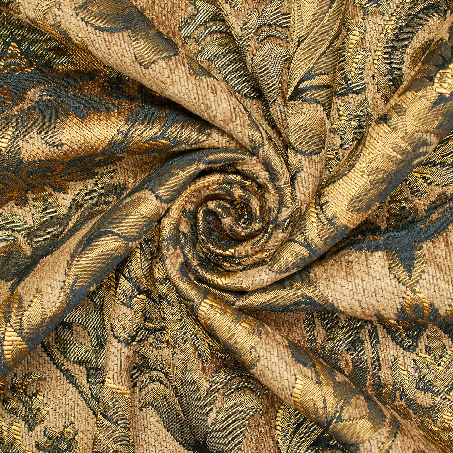 Floral Bloom Two Tone Polyester Rayon Chenille Damask Jacquard - Image 7