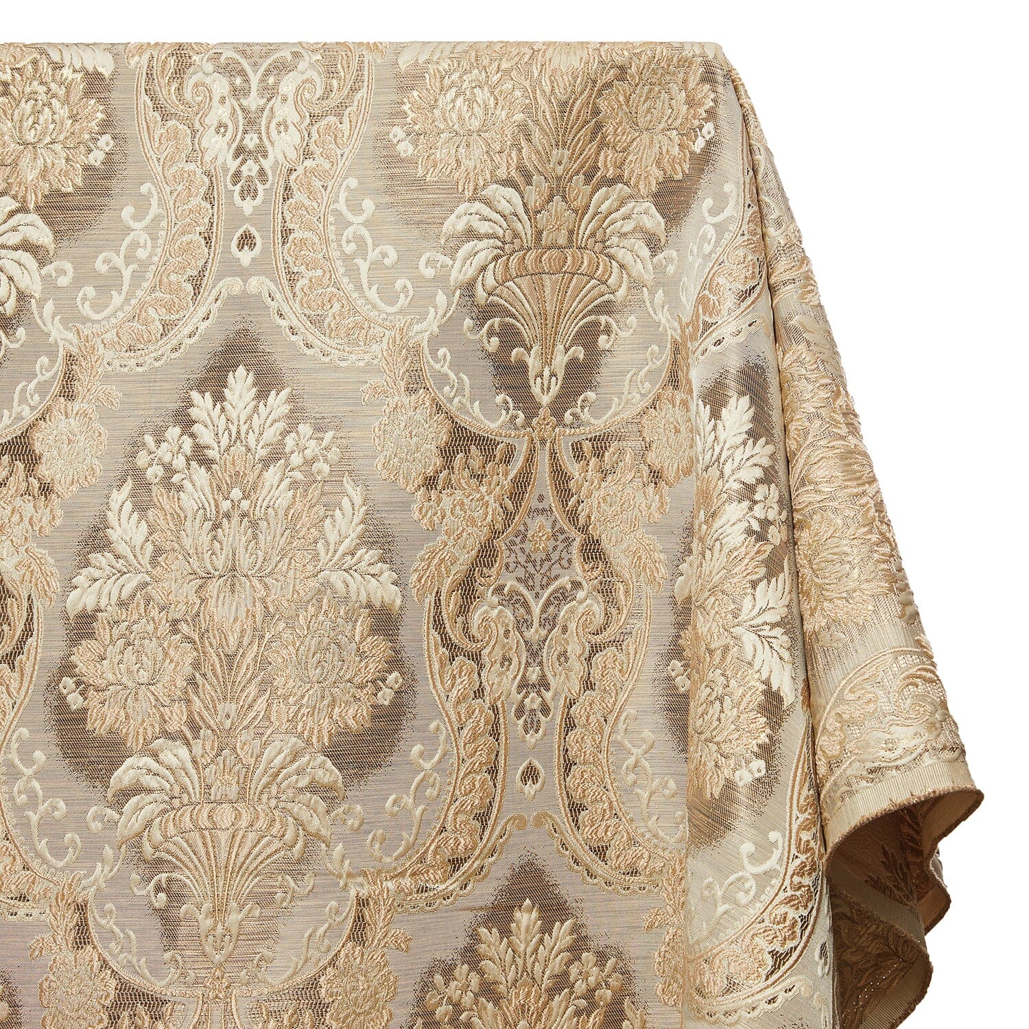 Floral Bouquet Extra Wide Metallic Damask Upholstery Jacquard - Image 2
