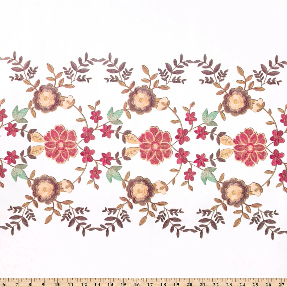 Floral Embroidery Oilcloth - Image 5