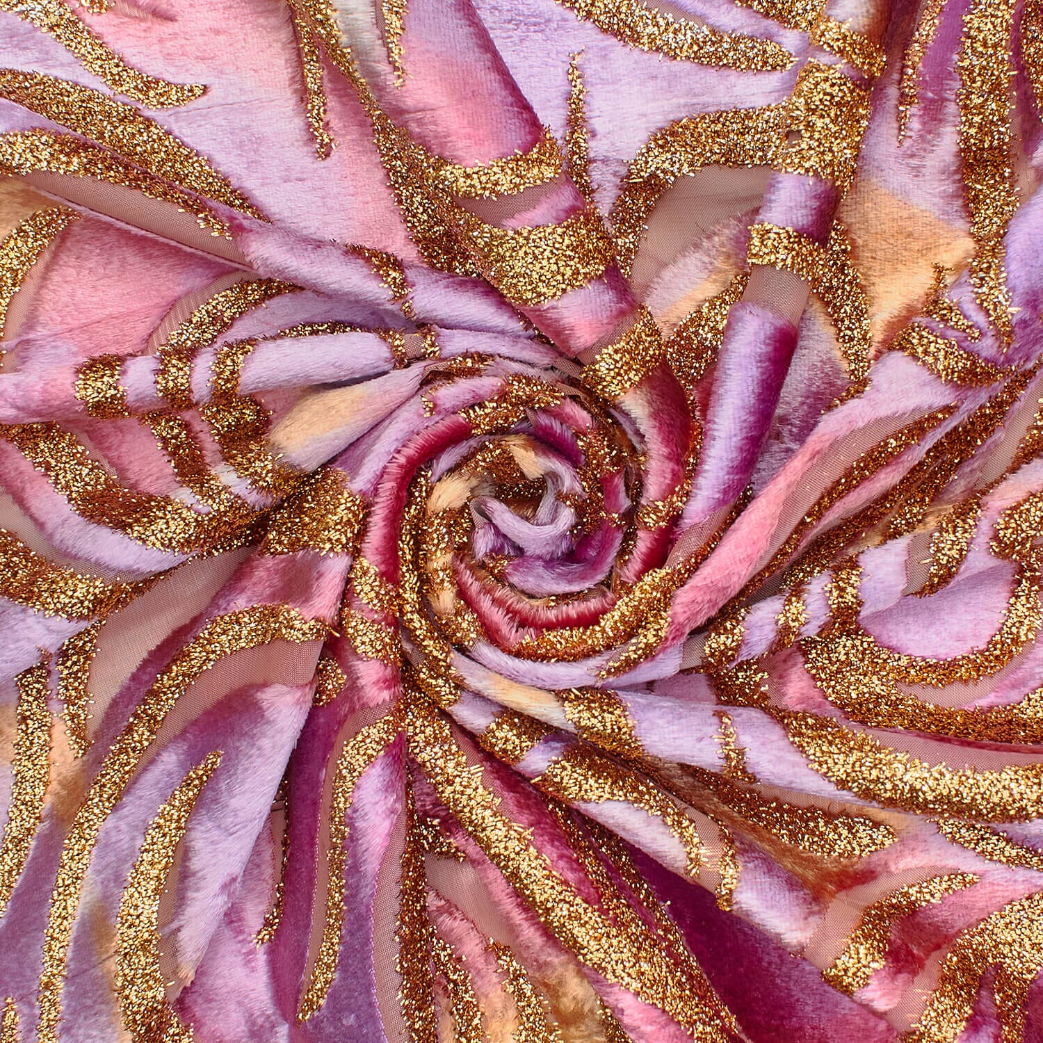 Geometric Metallic Velvet Burnout On Mesh - Image 15