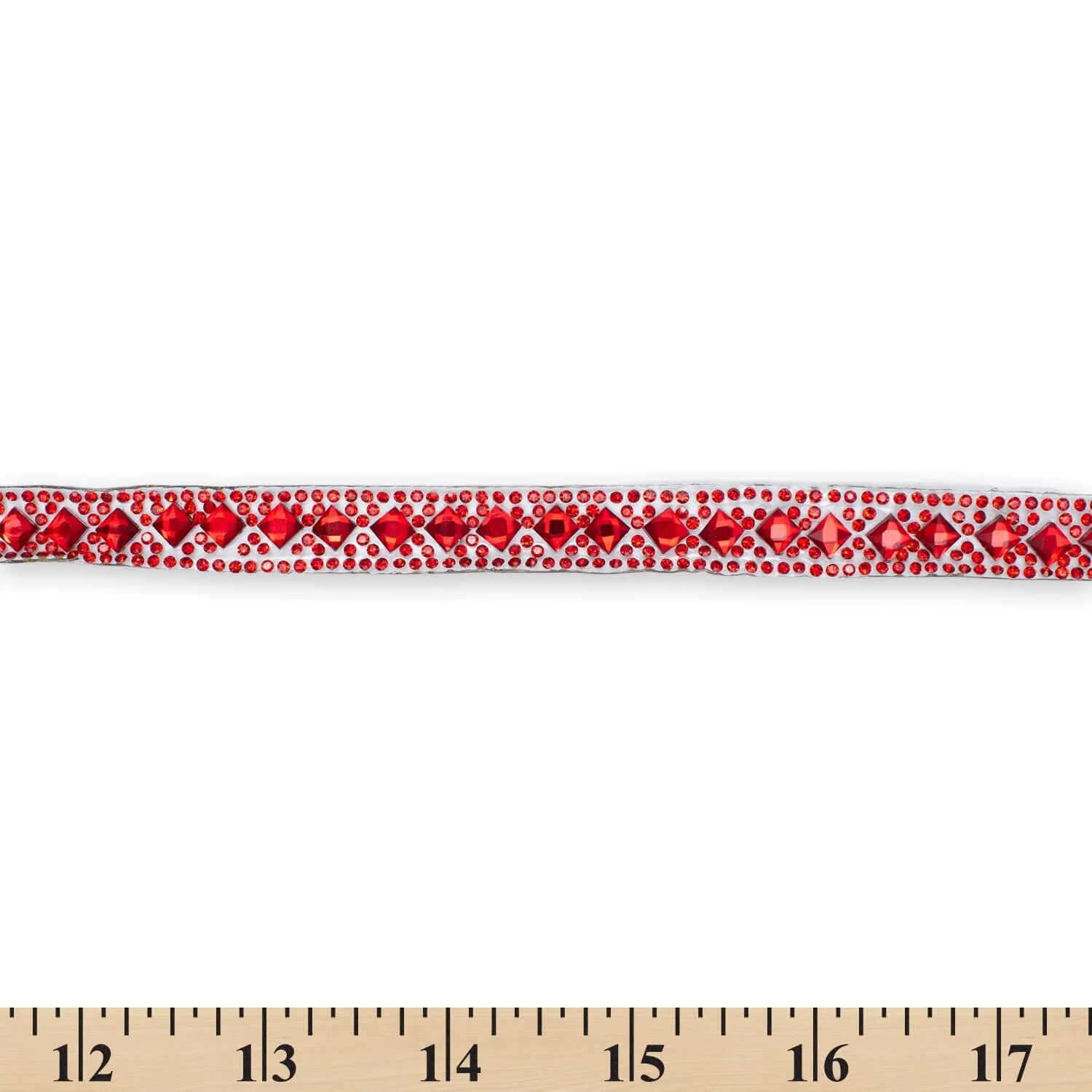 Geometric Rhombus Diamond Resin Rhinestone Iron On Trim - Image 10