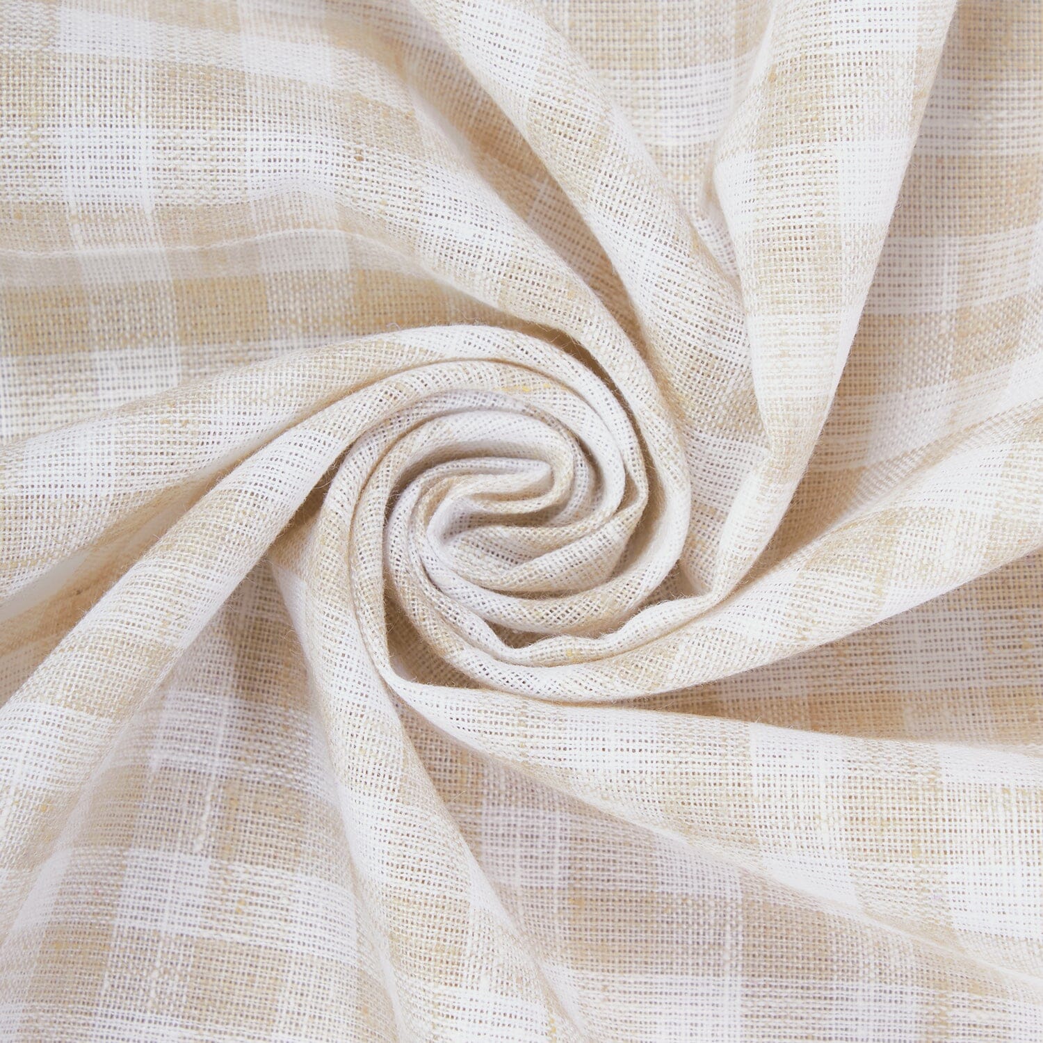 Gingham Check Linen-Look - Image 12