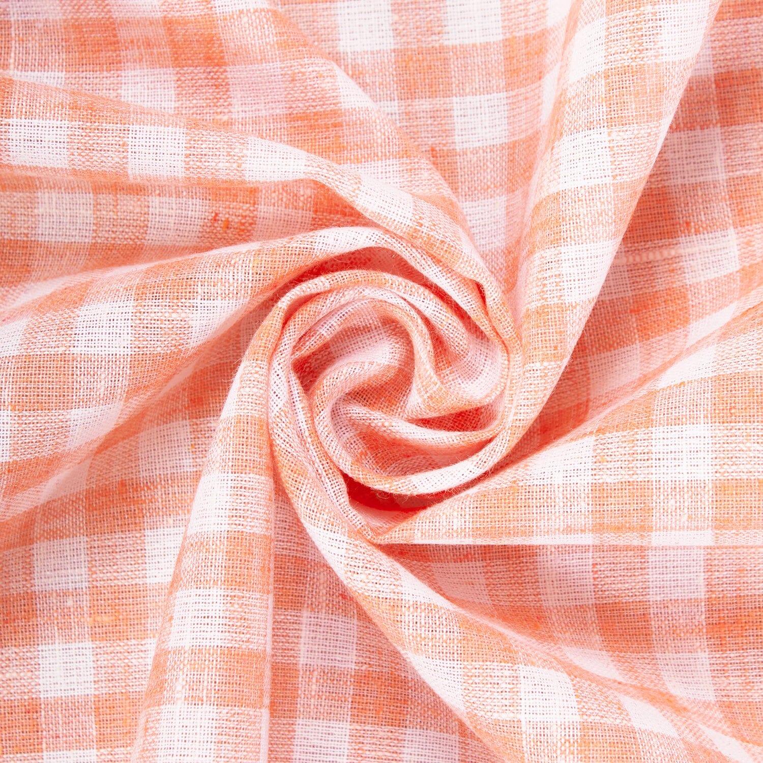 Gingham Check Linen-Look - Image 9