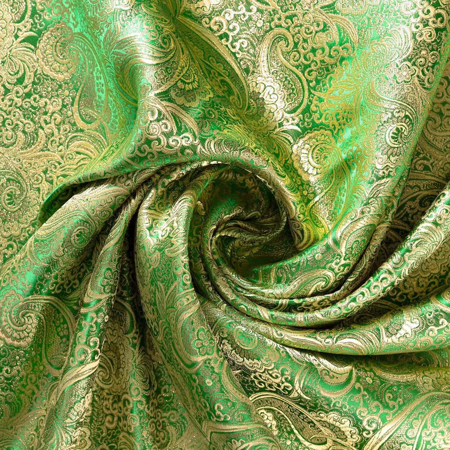 Gold Paisley Metallic Brocade - Image 26
