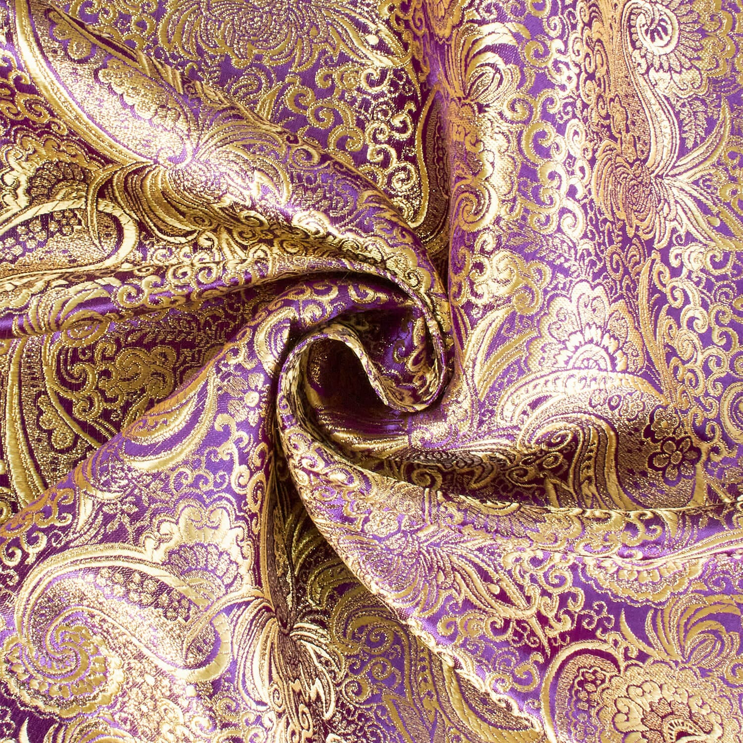 Gold Paisley Metallic Brocade - Image 38