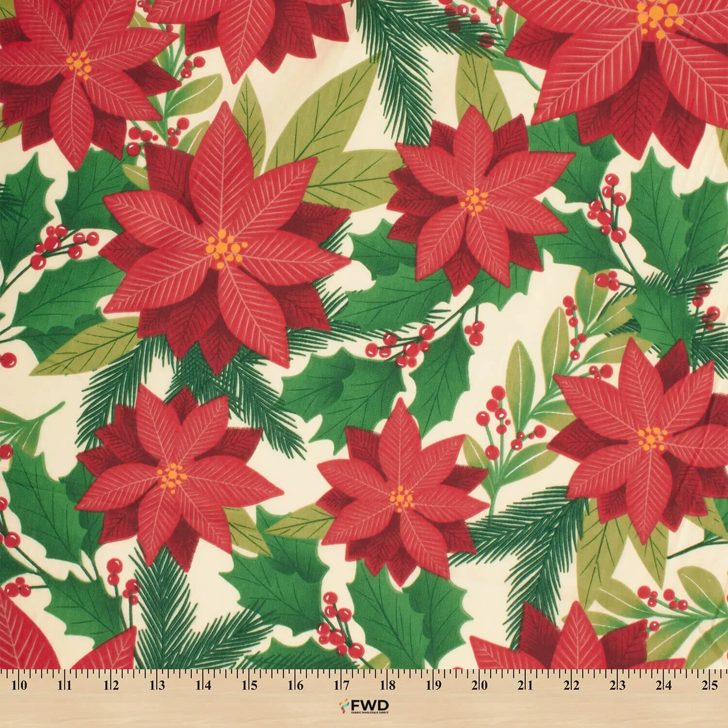 Holiday Floral Print Broadcloth - Image 7