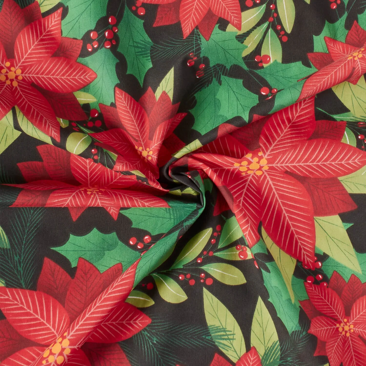 Holiday Floral Print Broadcloth - Image 9